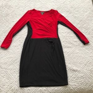 Powerful red and black dress